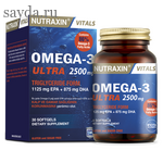 Пищевая добавка Омега 3, NUTRAXIN Omega - 3 Ultra 2500mg 30 tab