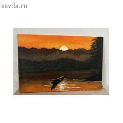 Картина "Тихая гавань",  холст, масло,  20 х 30 см. | художник Раисат Курбанова
