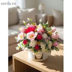Композиция из мыльных цветов "Флоренция"