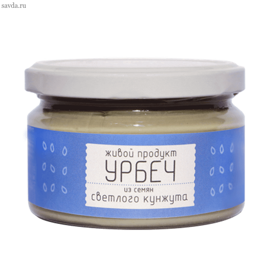 Урбеч из семян светлого кунжута натуральный 225г Живой продукт