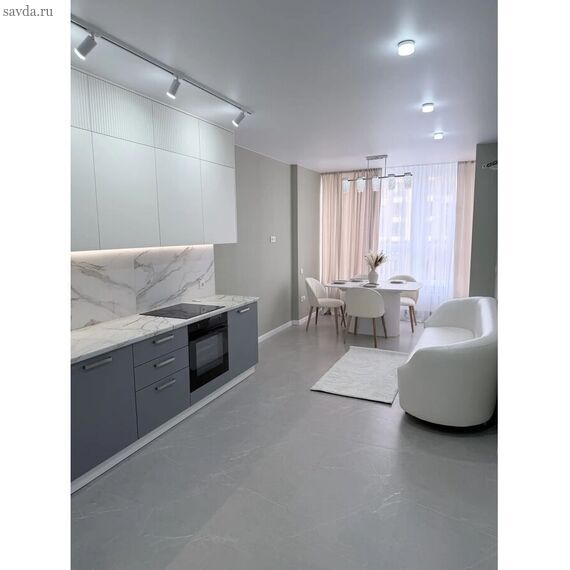Продается  3-х комнатная квартира, 75 кв. м. (кухня-гостиная и 2 комнаты) в Краснодаре, ЖК Достояние, ул. Булгакова, 10