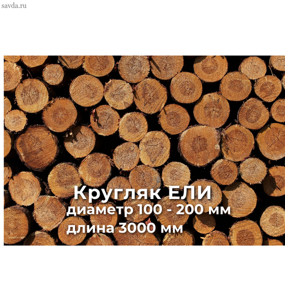 Кругляк ЕЛИ 3 м (диаметр 100-200 мм) купить в Махачкале от проверенного поставщика (цена за м³)
